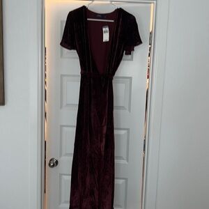 NWT Beautiful wrap velvet Ralph Lauren Dress